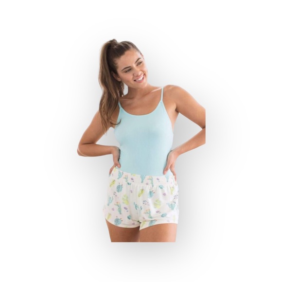 new Honeydew ❤︎ Evie Rib Spaghetti Strap Deep Scoop Back Thong Bodysuit ❤︎ Mist - Picture 5 of 16